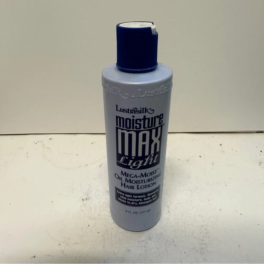 Lustrasilk Moisture Max Light Mega Moist Oil Moisturizing Hair Lotion 8 OZ